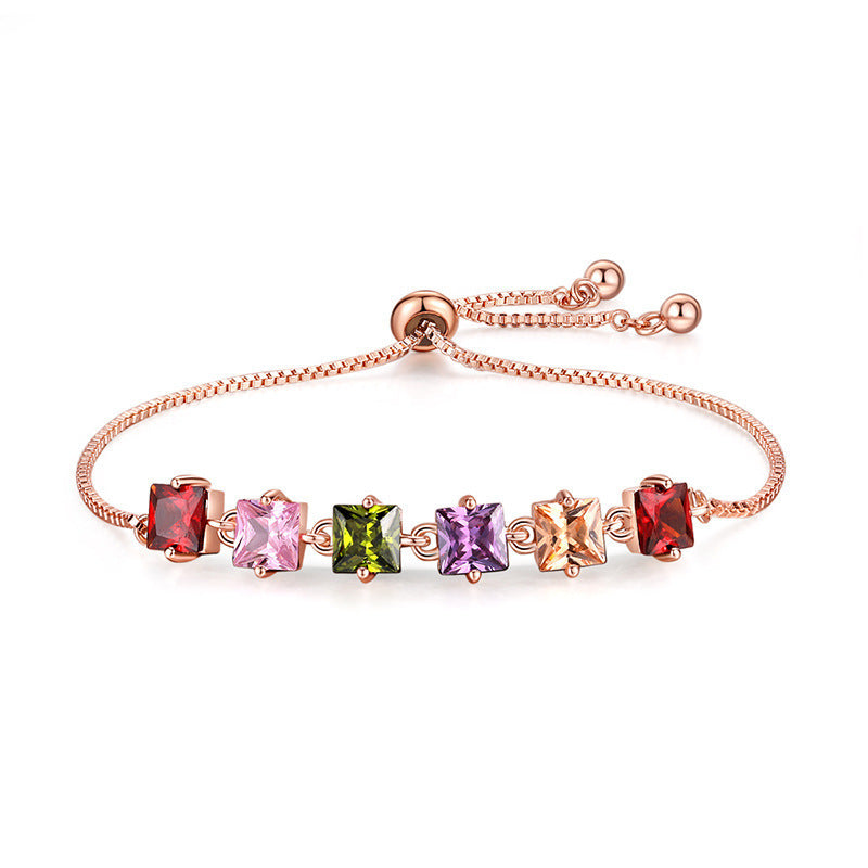 Boho Rainbow Tennis Bracelets For Women