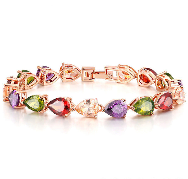 Boho Rainbow Tennis Bracelets For Women