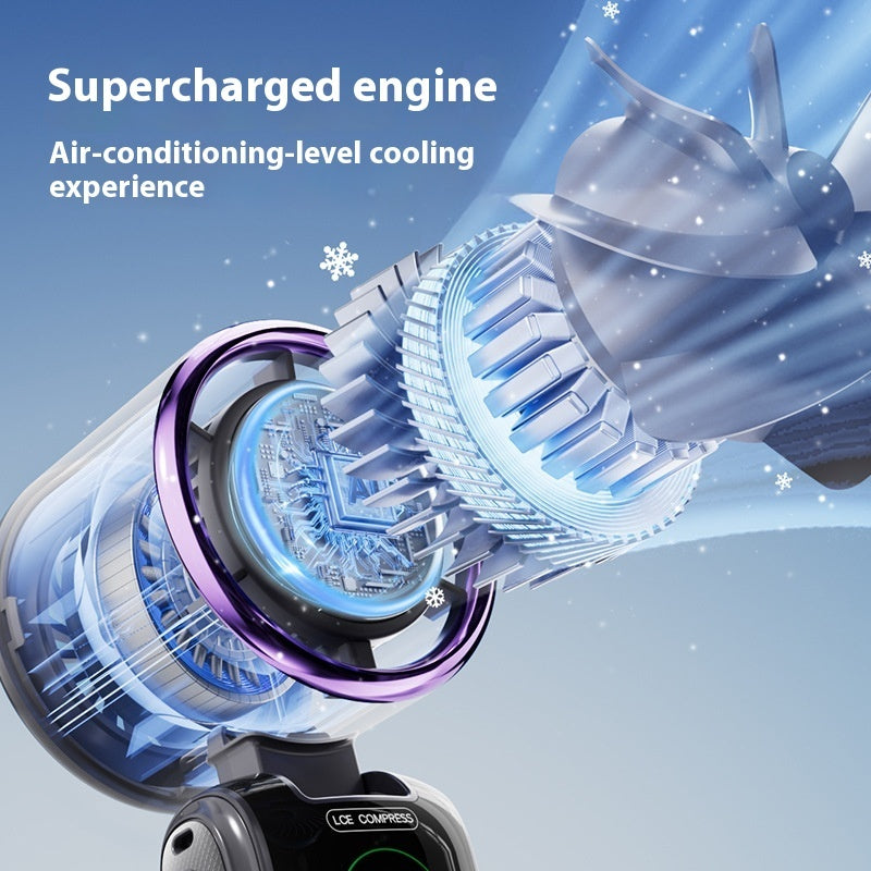 New Ice Pack High-Speed Handheld Eletirc Fan