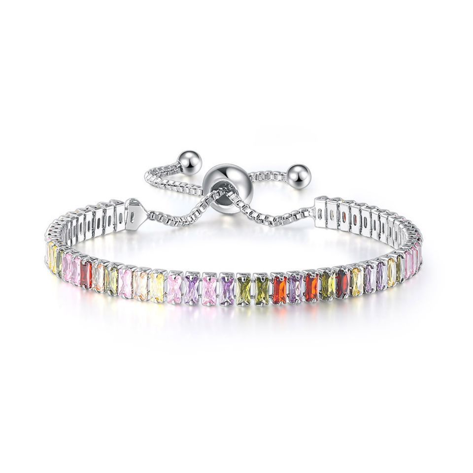Boho Rainbow Tennis Bracelets For Women
