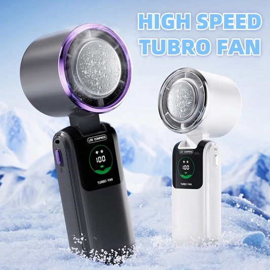 New Ice Pack High-Speed Handheld Eletirc Fan