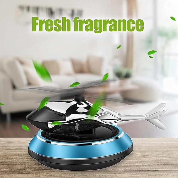 Solar Powered Helicopter Car Air Freshener